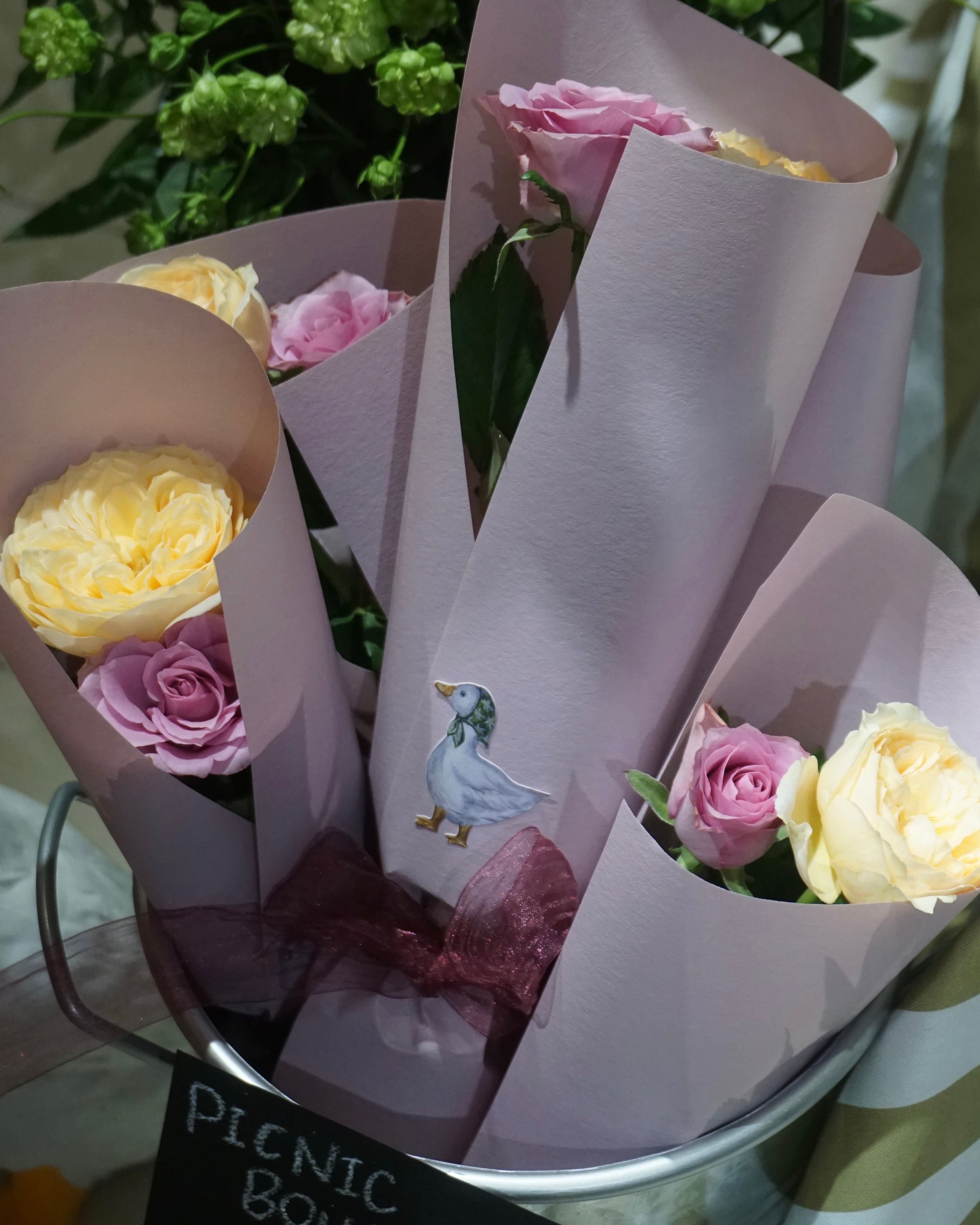 WHITE ROSE SIGNATURE｜白バラの花束・一種類のブーケ｜VOJAM florist
